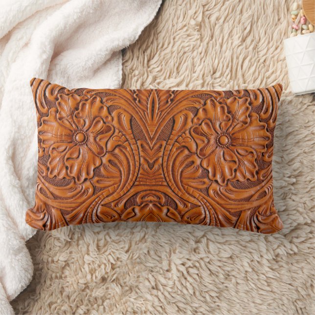 Coussin Rectangle Cowboy Rustique pays occidental à outils en cuir i (Couverture)
