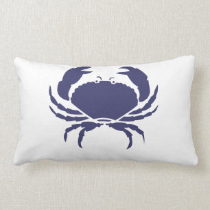 Coussin Rectangle Crabe bleu
