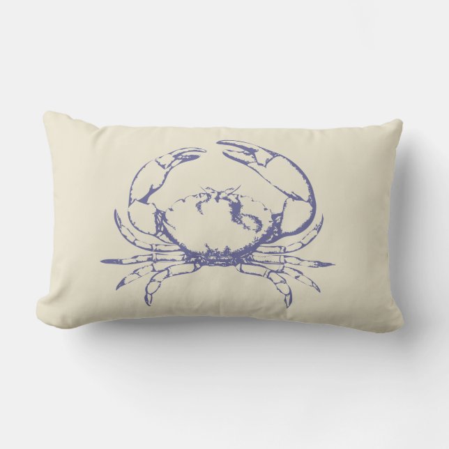 Coussin Rectangle Crabe bleu (Recto)