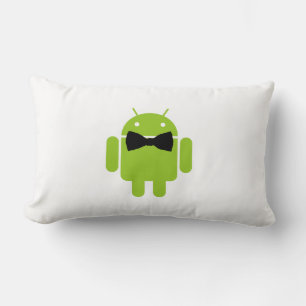 Coussin Rectangle Cravate Formelle Bow Android Robot Icon