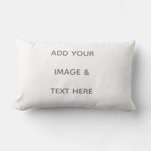 Coussin Rectangle Créez votre propre blanc