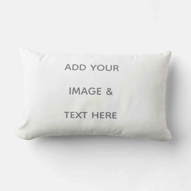 Coussin Rectangle Créez votre propre blanc  (Recto)