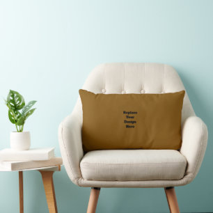 Coussin Rectangle Créez Votre Propre Brun
