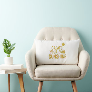 Coussin Rectangle Créez votre propre citation de soleil sur