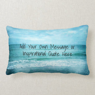 Coussin Rectangle Créez votre propre devis inspirant motivationnel