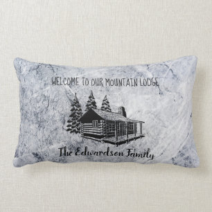 Coussin Rectangle Créez votre propre loge bienvenue de famille de