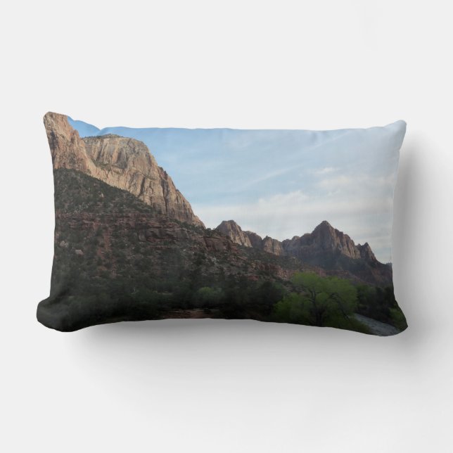 Coussin Rectangle Crépuscule à Canyon Junction dans le parc national (Recto)
