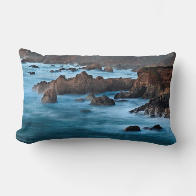 Coussin Rectangle Crépuscule à Soberanes Cove (Recto)