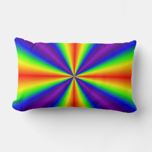 Coussin Rectangle Croix arc-en-ciel