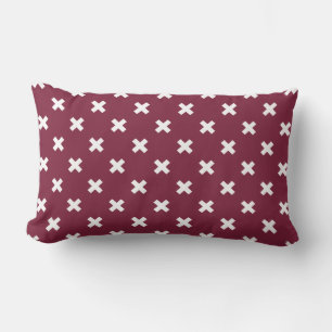 Coussin Rectangle Croix blanche sur mûrier