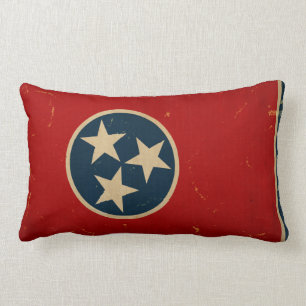 Coussin Rectangle CRU de drapeau d'état du Tennessee