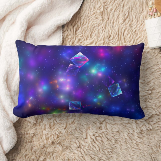 Coussin Rectangle Cubes cosmiques (Couverture)