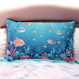Coussin Rectangle Cushion Coral Dream
