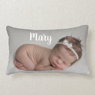 Coussin Rectangle Custom photo and name pillow personalized