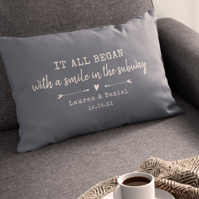 Coussin Rectangle Custom Where It All Began Chic Valentine's Day (Créateur téléchargé)