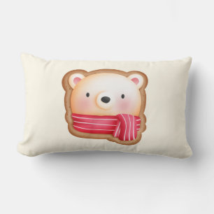 Coussin Rectangle Cute Bear Face