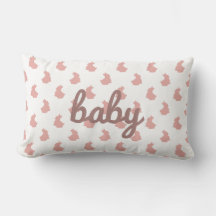 Cute Bunny Blush rose Baby Nursery