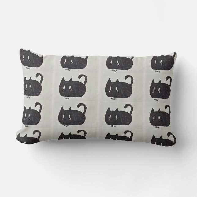 Coussin Rectangle Cute chat (Recto)