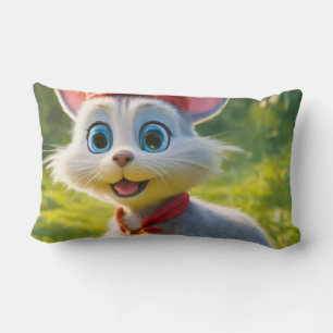 Coussin Rectangle Cute Chat Et Rat