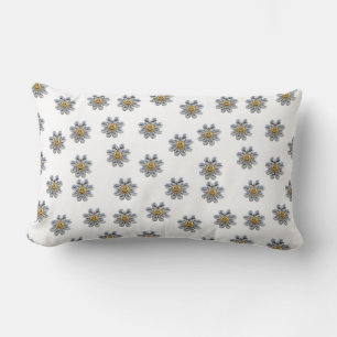 Coussin Rectangle Cute Daisy Flower Motif sans couture