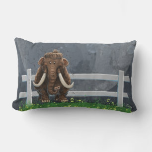 Coussin Rectangle Cute Mastodon