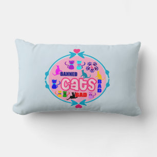 Coussin Rectangle 😻 🐾 ↷ Cute Naughty Cat Family Fabrique Lumbar