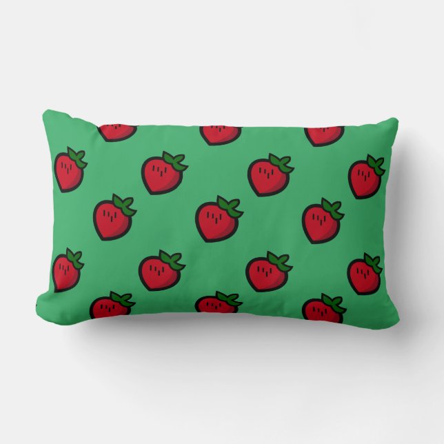 Coussin Rectangle Cute Red Cartoon (Recto)