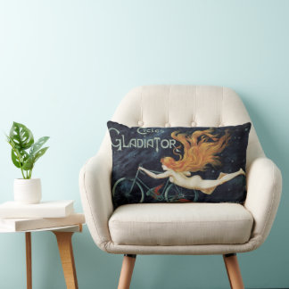 Coussin Rectangle Cycles Gladiator, Art nouveau victorien vintage