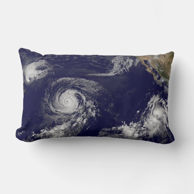 Coussin Rectangle Cyclones tropicaux (Recto)