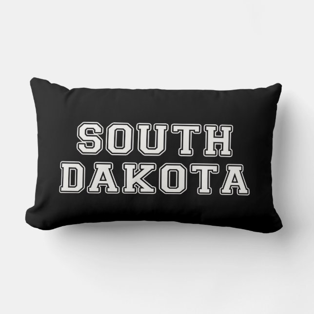 Coussin Rectangle Dakota du Sud (Recto)