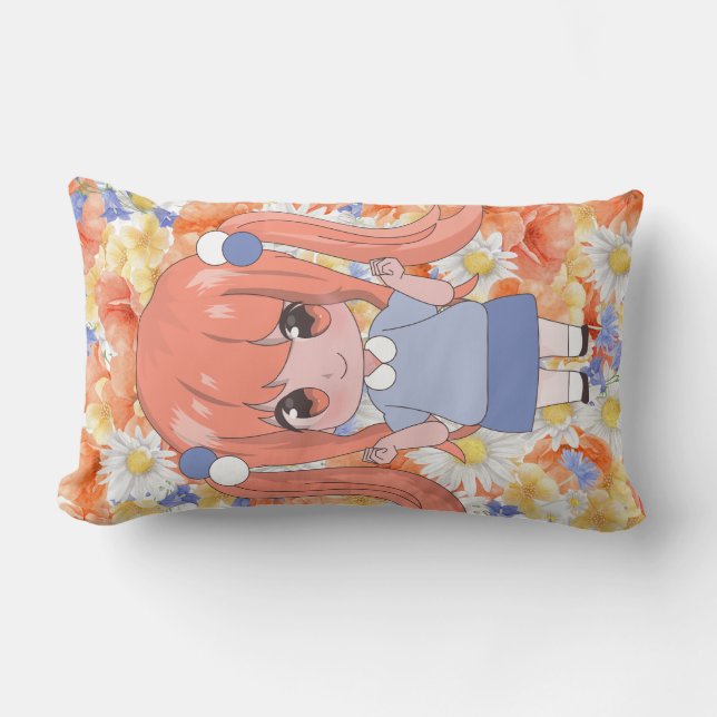 Coussin Rectangle dalls anime style sucrés (Recto)