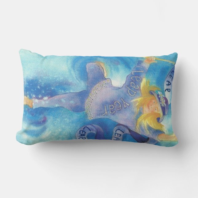 Coussin Rectangle Danseur de ruban d'année bissextile (Recto)