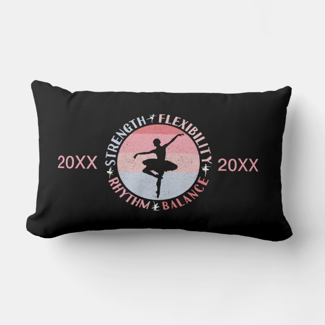 Coussin Rectangle Danseuse de Ballet - Valeurs de Mentalité (Recto)