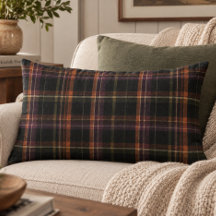 Dark Cottagecore Plaid noir rouille Automne