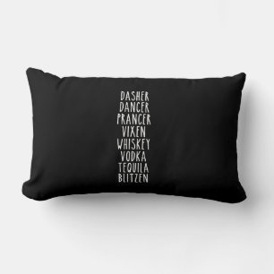 Coussin Rectangle Dasher Dancer Prancer Vixen Whiskey Vodka