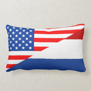 Coussin Rectangle de drapeau néerlandais Etats-Unis des Etats-Unis