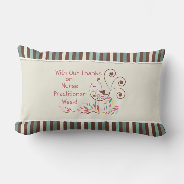 Coussin Rectangle De Groupe, Bonne Semaine de praticien en soins inf (Recto)