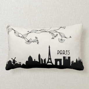 Coussin Rectangle deco d'horizon de Paris