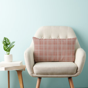 Coussin Rectangle Décor d'accent de carreaux en terre cuite beige mo