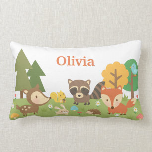 Coussin Rectangle Décor de chambre pour enfants avec des animaux mig