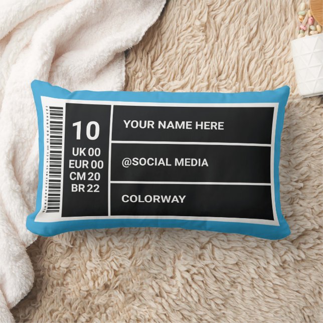 Coussin Rectangle Décor de la chambre basket Boîte à chaussures pers (Couverture)