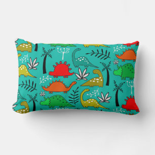 Coussin Rectangle Décoration de nurserie de dinosaures pour petits e