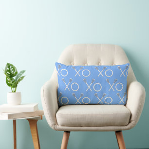 Coussin Rectangle Décoration sportive créative de lacrosse