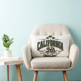 Coussin Rectangle Décoration Vintage California Republic
