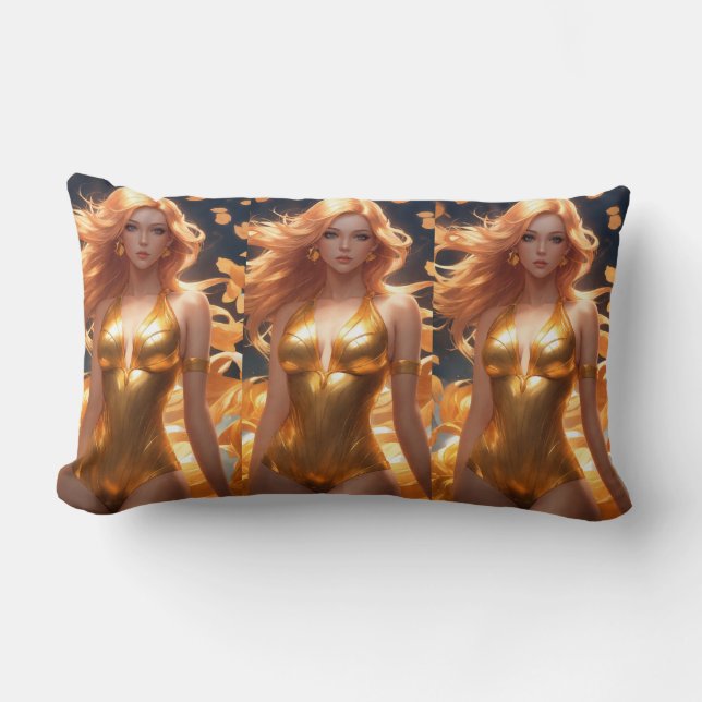 Coussin Rectangle Déesse Glamor : Portrait Aphrodite (Recto)