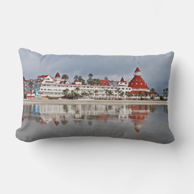 Coussin Rectangle Del d'hôtel Coronado - Coronao, la Californie (Recto)