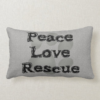 Coussin Rectangle Délivrance d'amour de paix d'adoption d'animal