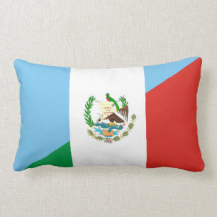 Coussin Rectangle demi de symbole de drapeau du Guatemala Mexique