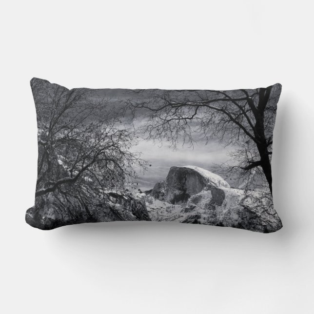 Coussin Rectangle Demi-dôme en hiver | Yosemite Valley (Recto)