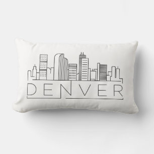 Coussin Rectangle Denver, Colorado Skyline
